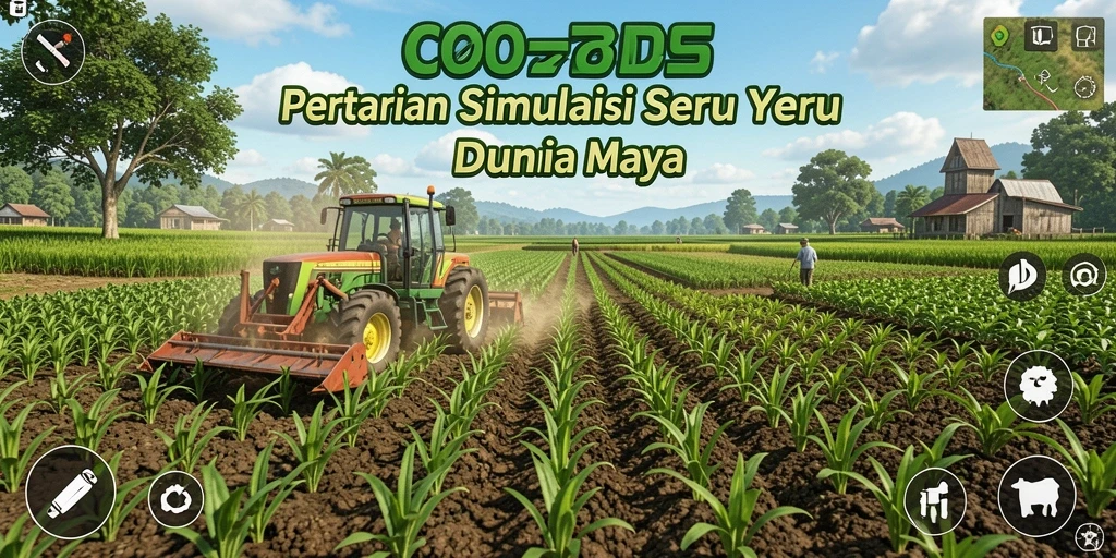 Screenshot C0077 menampilkan aktivitas bertani yang menyenangkan dan interaksi dengan alam.