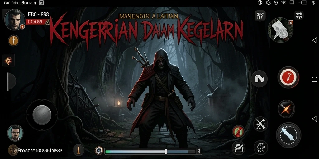 Gameplay E88 menampilkan suasana kengerian yang mendalam dan menakutkan.