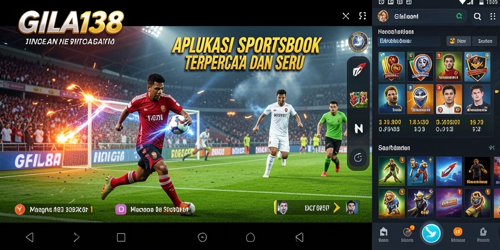 Menampilkan tampilan antarmuka sportsbook GILA138 yang menarik.