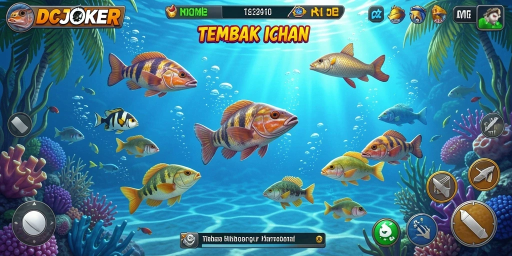 Tangkapan layar gameplay menampilkan pertempuran seru menangkap ikan.