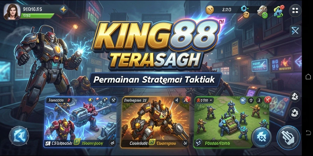 Tampilan gameplay KING88 yang menunjukkan taktik seru dan grafis menawan.