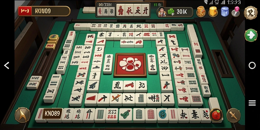 Screenshot KNO89 menampilkan permainan Mahjong yang menarik dan menantang.