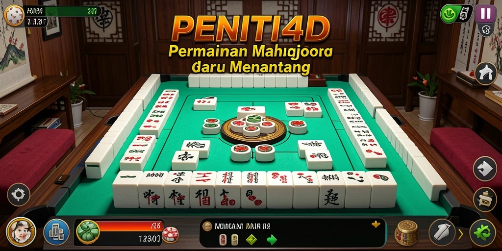 Tampilan gameplay seru Mahjong di PENITI4D.