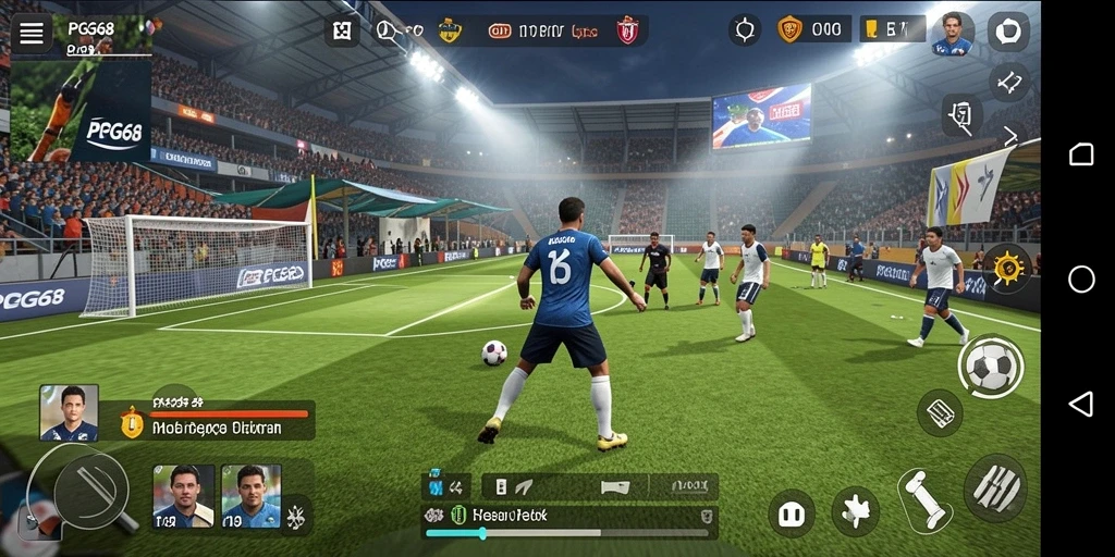 Gameplay PGG68 yang menarik dan menegangkan saat berkompetisi.