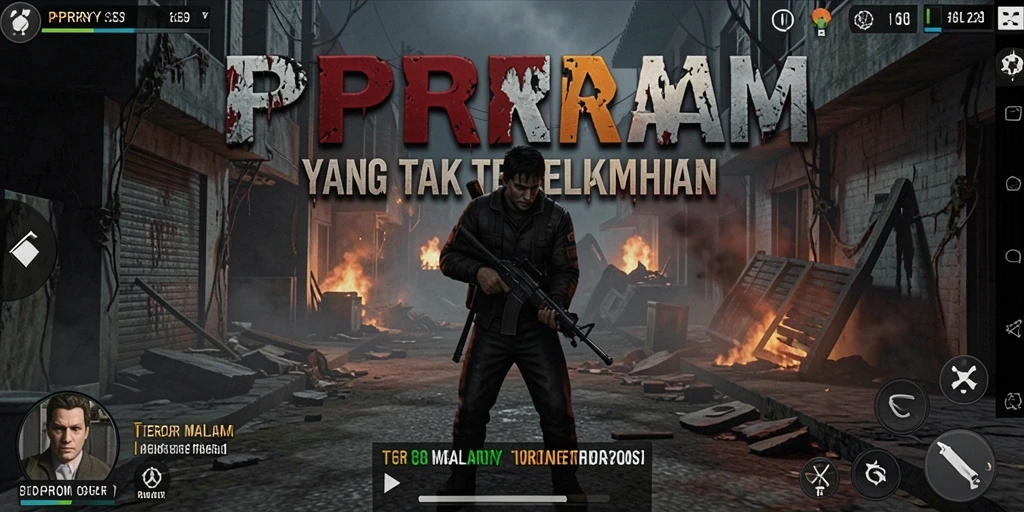 Screenshot utama PPRRYY menampilkan suasana mencekam dari gameplay yang mengerikan.